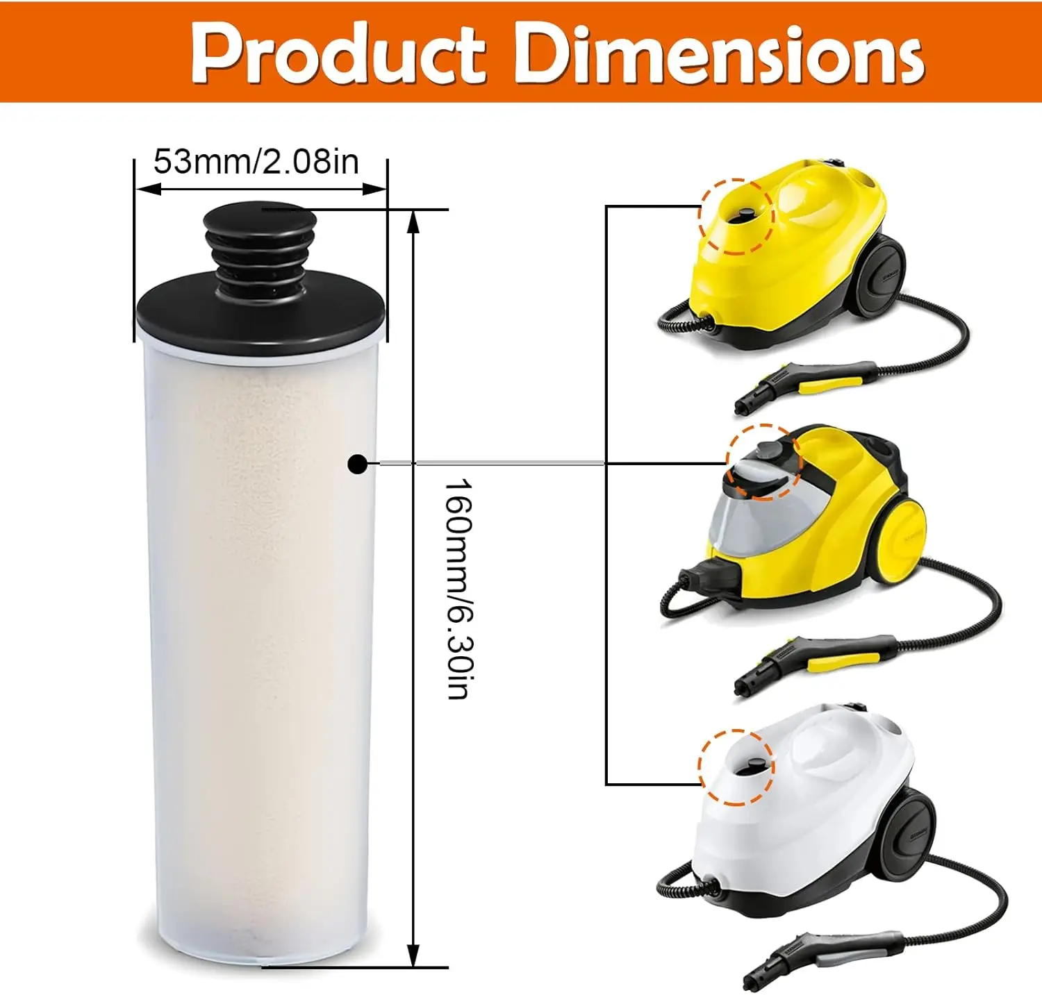Parts Suitable For Karcher SC2/SC3 Vertical, SC3 EasyFix, SC3 Vertical EasyFix, SC3MX Steam Cleaner Calcium Removal HEAP Filter
Parts Suitable For Karcher SC2/SC3 Vertical, SC3 EasyFix, SC3 Vertical EasyFix, SC3MX Steam Cleaner Calcium Removal HEAP Filter