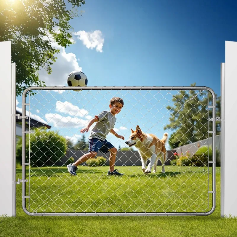 Chain Link Fence Gate, 72 x 48 in, Adjustable Chain Link Fence Panel, Fit 2.2-6 ft (W) x 6 ft (H) Garden Fence Gate Opening,
Chain Link Fence Gate, 72 x 48 in, Adjustable Chain Link Fence Panel, Fit 2.2-6 ft (W) x 6 ft (H) Garden Fence Gate Opening,