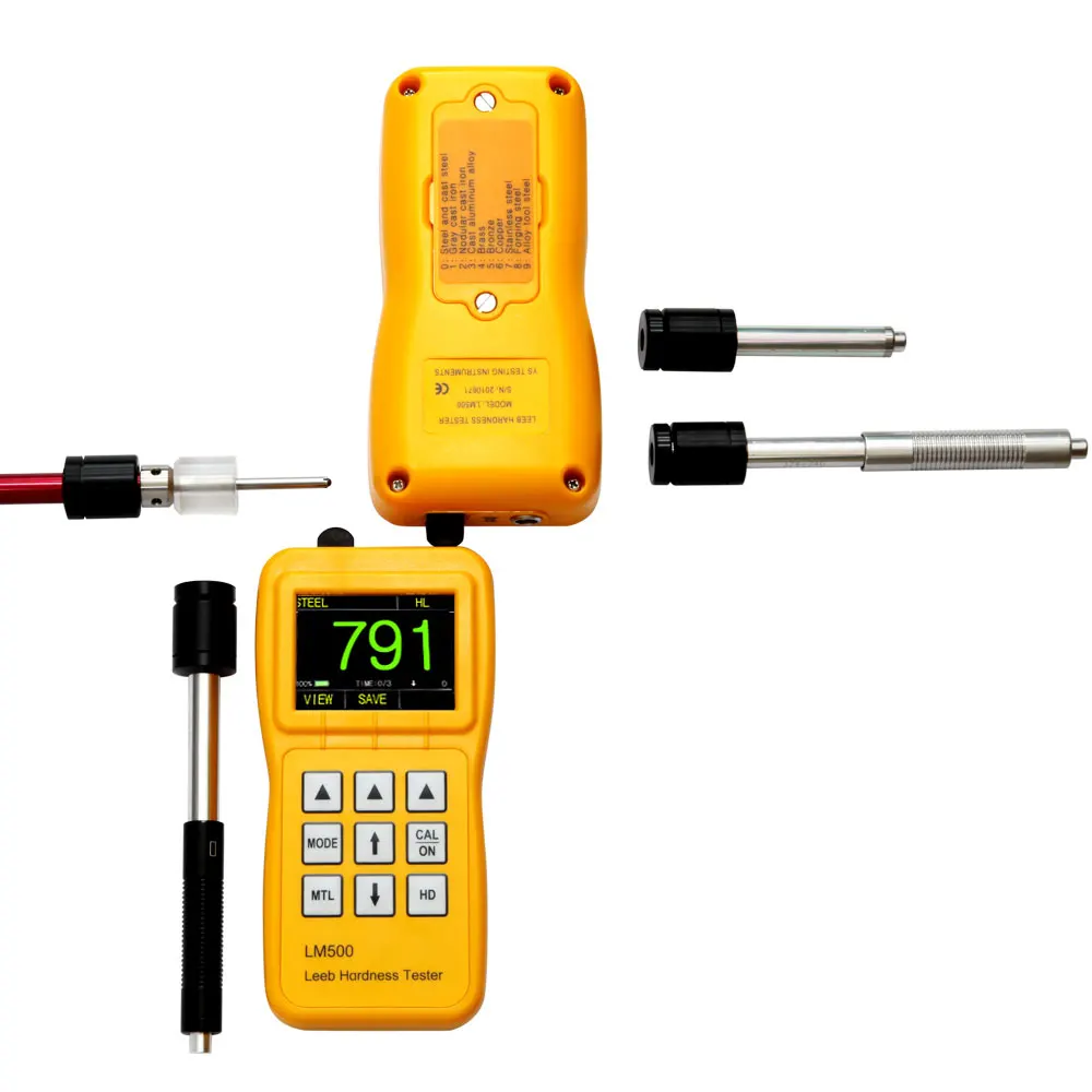 Yushi Portable Digital Leeb Hardness Tester Color Display Hardness Tester LM500 Big Character Display 11000 Groups Storage
Yushi Portable Digital Leeb Hardness Tester Color Display Hardness Tester LM500 Big Character Display 11000 Groups Storage