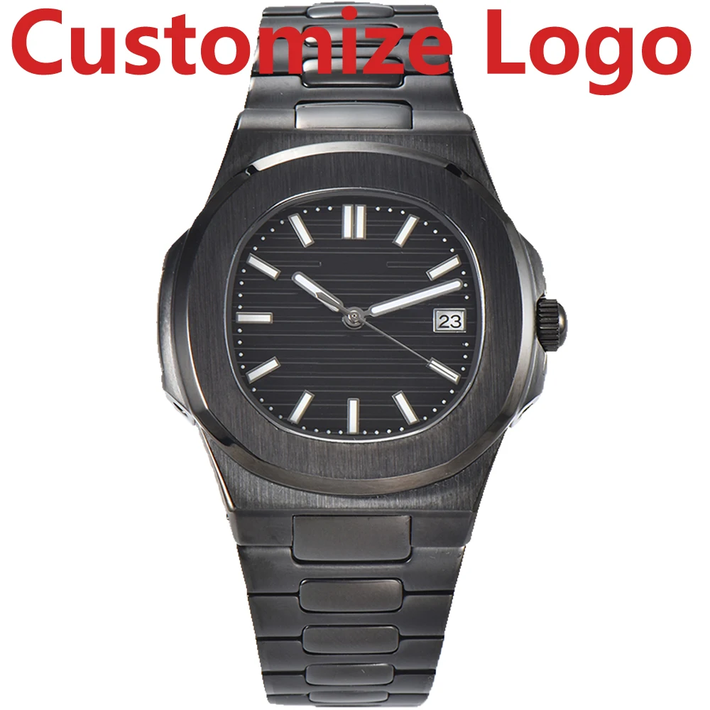 Custom Logo 43mm Black Men’s Automatic Mechanical Watch NH35A Automatic Movement Green Luminous Sapphire Glass Waterproof
Custom Logo 43mm Black Men’s Automatic Mechanical Watch NH35A Automatic Movement Green Luminous Sapphire Glass Waterproof