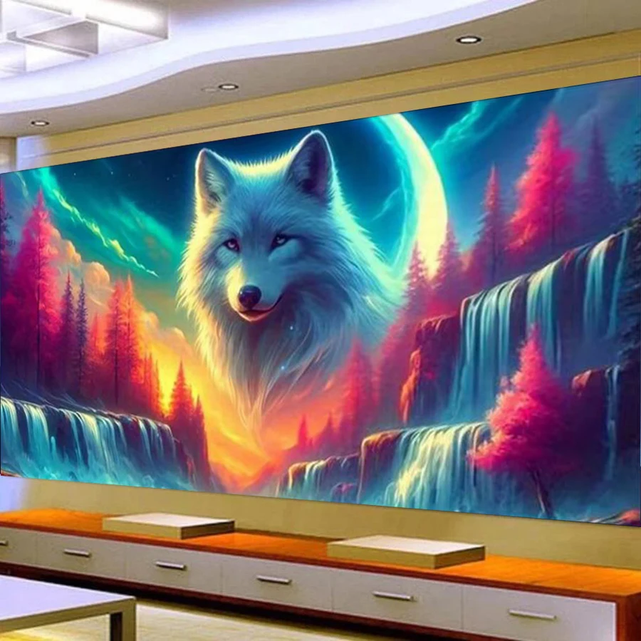 Fullcang Large Size Diy Diamond Painting Abstract Wolf Forest Landscape Full Mosaic Embroidery Picture Jewelry Cross Stitch Kits
Fullcang Large Size Diy Diamond Painting Abstract Wolf Forest Landscape Full Mosaic Embroidery Picture Jewelry Cross Stitch Kits