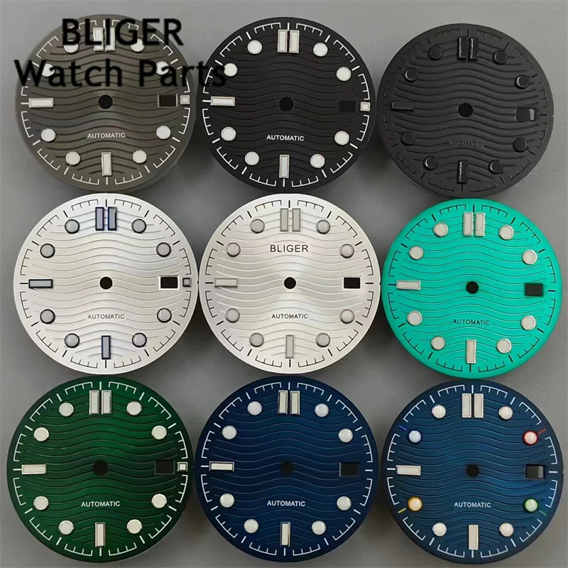BLIGER 31mm black blue green gray watch dial luminous fit NH35 NH36 ETA2824 2836 Miyota8205 8215 Mingzhu DG2813 3804 movement
BLIGER 31mm black blue green gray watch dial luminous fit NH35 NH36 ETA2824 2836 Miyota8205 8215 Mingzhu DG2813 3804 movement