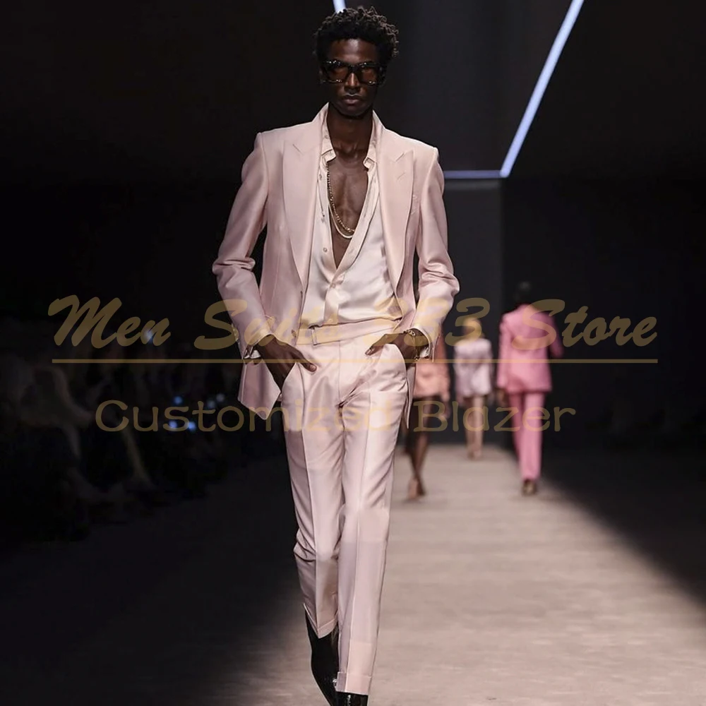 Luxury Men's Suits Formal Wedding Groomsmen 2 Piece Jacket Pants Sets Elegant Single Breasted Peak Lapel Male Clothing Terno
Luxury Men's Suits Formal Wedding Groomsmen 2 Piece Jacket Pants Sets Elegant Single Breasted Peak Lapel Male Clothing Terno