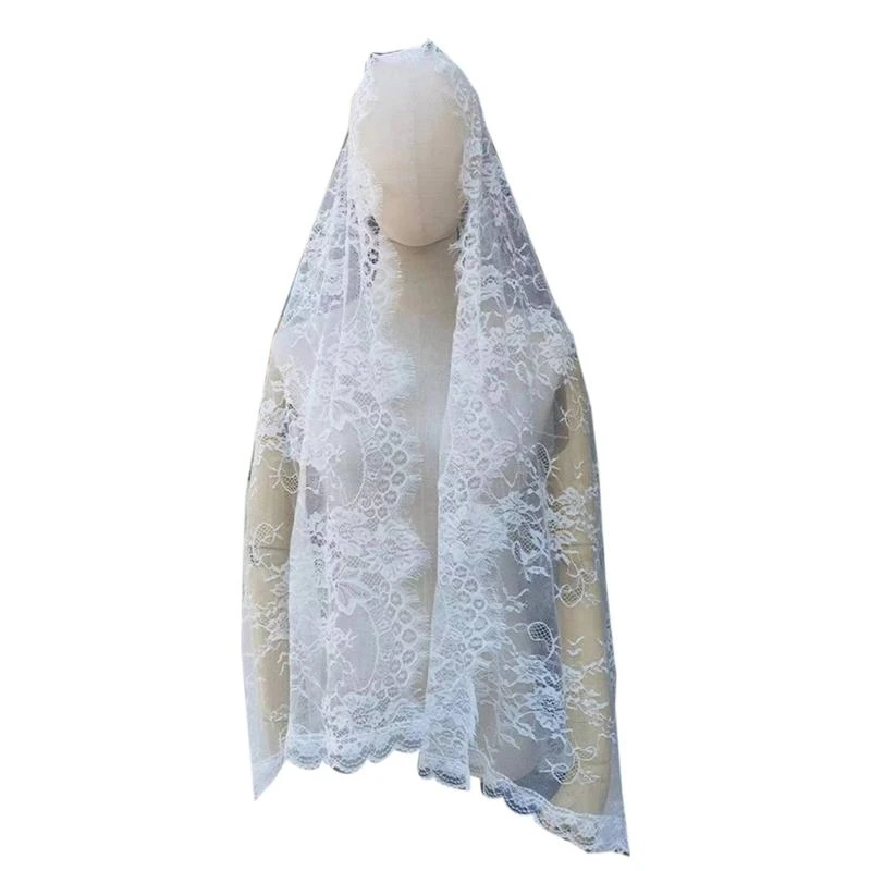 652F Muslims Lace Wedding Veils Church Mantilla Wedding Bride Head Covering Veils for Women Black and Gold
652F Muslims Lace Wedding Veils Church Mantilla Wedding Bride Head Covering Veils for Women Black and Gold