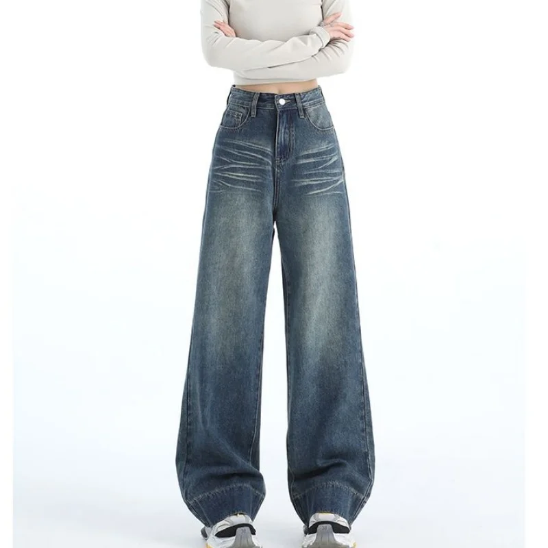 High Street Lady Loose Thin Denim Pants Women American Vintage Wide Leg Jeans Female Daily Versatile High Waist Trousers
High Street Lady Loose Thin Denim Pants Women American Vintage Wide Leg Jeans Female Daily Versatile High Waist Trousers