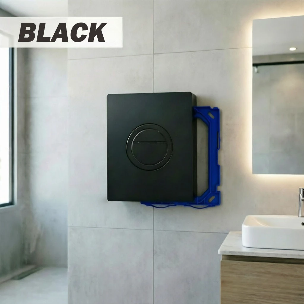 Black Hidden Water Tank Panel Wall-mounted Toilet Pneumatic Double Flush Button Compatible With Grohe GD2 38966/38732/38506
Black Hidden Water Tank Panel Wall-mounted Toilet Pneumatic Double Flush Button Compatible With Grohe GD2 38966/38732/38506
