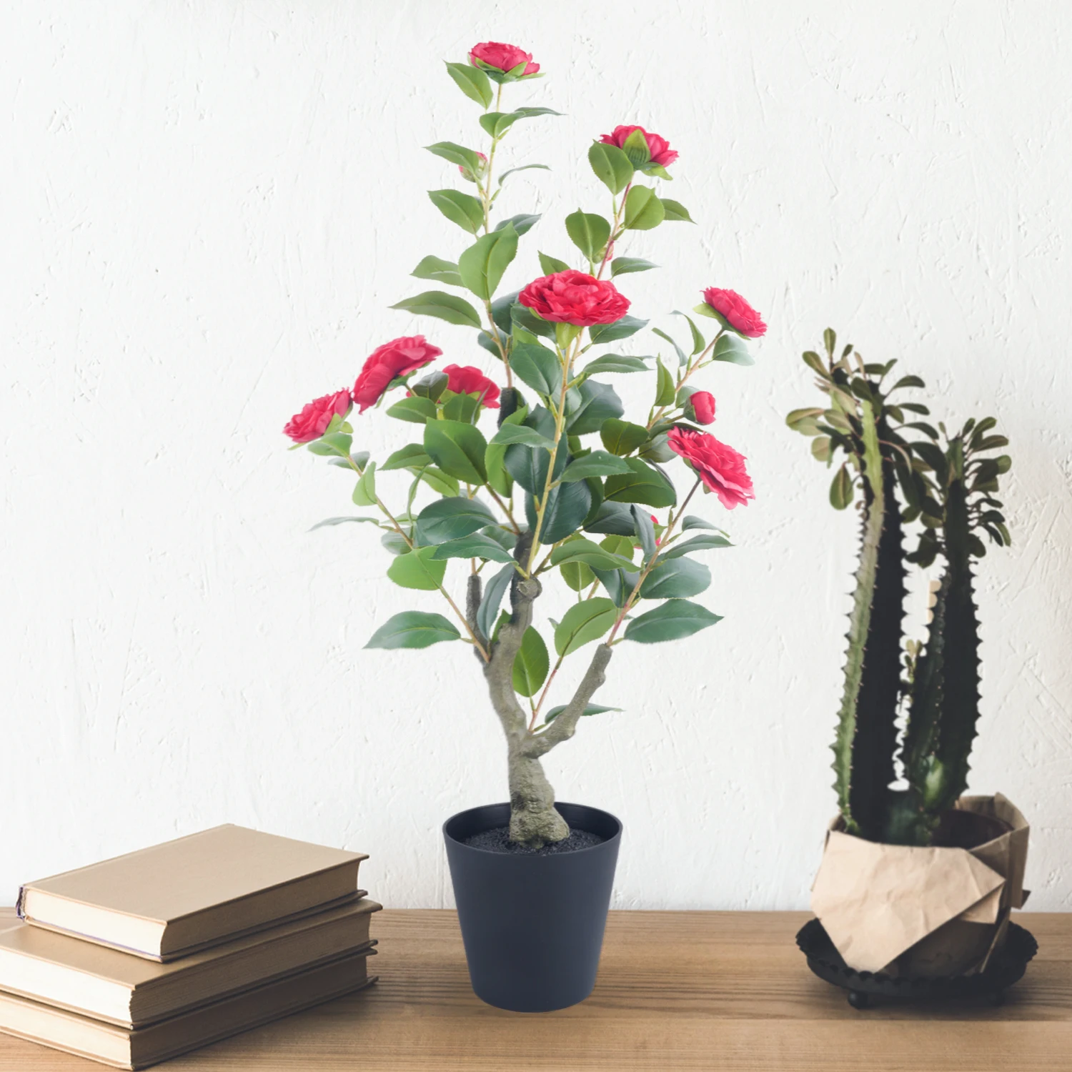 85cm Camellia Topiary Tree with Pot/Spike Realistic Fake Flower Plant Indoor Outdoor Faux Bonsai for Home Garden Office Decor
85cm Camellia Topiary Tree with Pot/Spike Realistic Fake Flower Plant Indoor Outdoor Faux Bonsai for Home Garden Office Decor