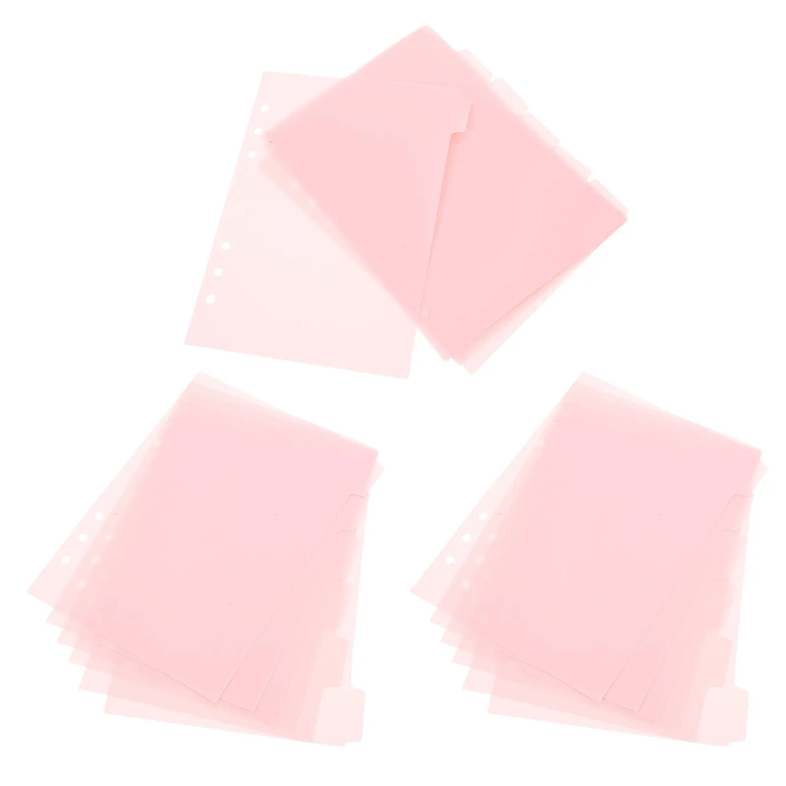 3Sets A5 Pink Binder Dividers with Tabs 6 Hole Punch Plastic Loose Leaf Divider for Planner Notebook Office School Home
3Sets A5 Pink Binder Dividers with Tabs 6 Hole Punch Plastic Loose Leaf Divider for Planner Notebook Office School Home