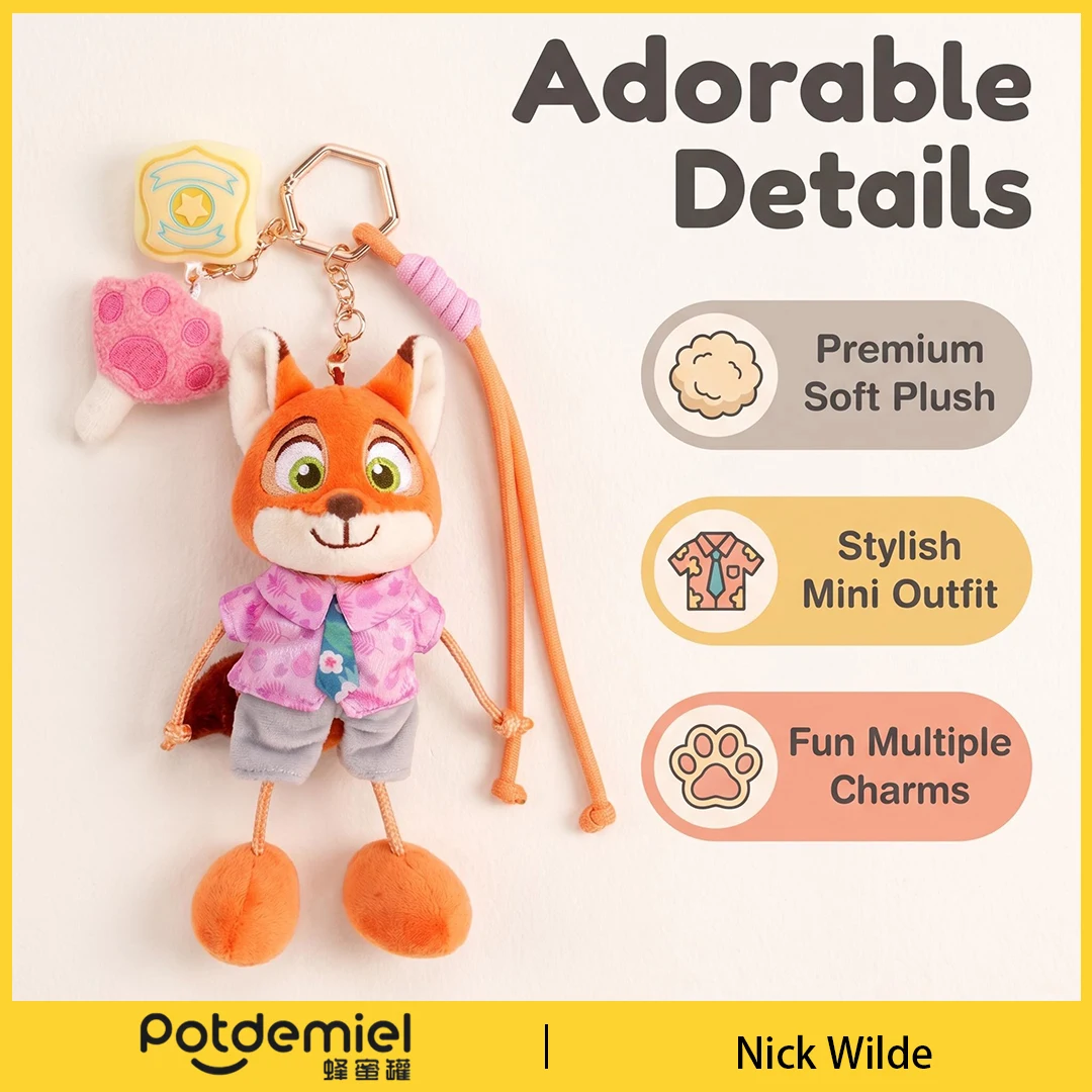 Potdemiel Disney Zootopia Nick Wilde Plush Keychain Soft Toy Purse Pendant Kawaii Backpack Ornament Kids Fans Present Cute
Potdemiel Disney Zootopia Nick Wilde Plush Keychain Soft Toy Purse Pendant Kawaii Backpack Ornament Kids Fans Present Cute