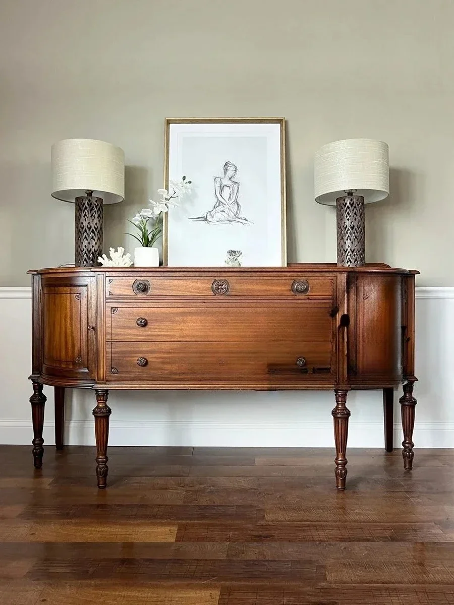 Y American Retro Solid Wood Entrance Cabinet French Style Chinese Style Dining Side Hallway Wall Storage Side Cabinet
Y American Retro Solid Wood Entrance Cabinet French Style Chinese Style Dining Side Hallway Wall Storage Side Cabinet