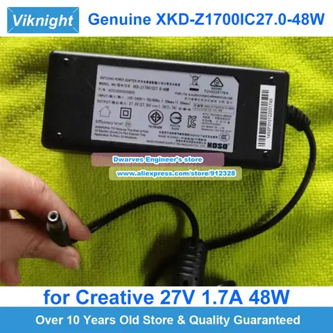 Group adaptateur d'alimentation XKD-Z1700IC27.0-48W MSP-Z1700IC27.0-48W 27V 1,7 A pour GIGAWORKS T50 T40 T30 Alimentation électrique créative