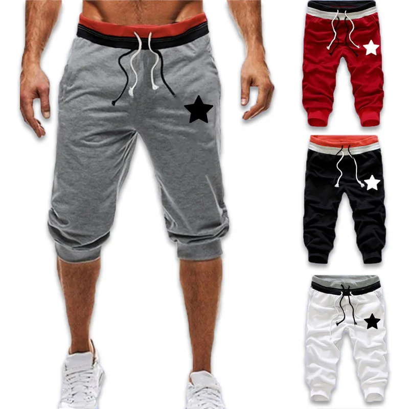 Летние мужские модные однотонные укороченные брюки, шорты с карманами на шнурке, мужские повседневные спортивные брюки
Летние мужские модные однотонные укороченные брюки, шорты с карманами на шнурке, мужские повседневные спортивные брюки