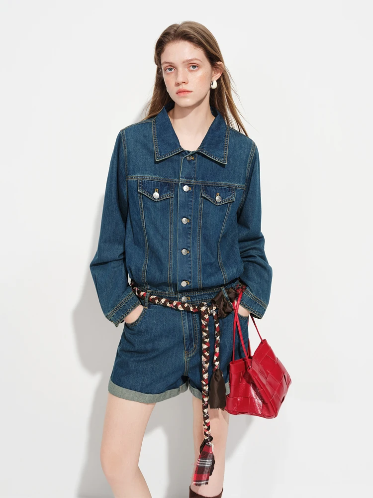 Classic Commuter Denim Overalls for Women Vintage High Waist ort Pants Spring New Sle Faionable Chinese Brand Fan Si La...
Classic Commuter Denim Overalls for Women Vintage High Waist ort Pants Spring New Sle Faionable Chinese Brand Fan Si La...