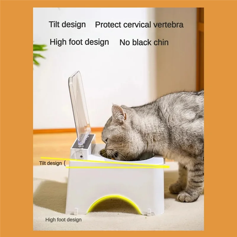 AAAC-Smart Cat Bowl With Infrared Sensor Automatic Lid - Anti-Mouse Pet Feeder For Cats And Dogs Food Dispenser
AAAC-Smart Cat Bowl With Infrared Sensor Automatic Lid - Anti-Mouse Pet Feeder For Cats And Dogs Food Dispenser