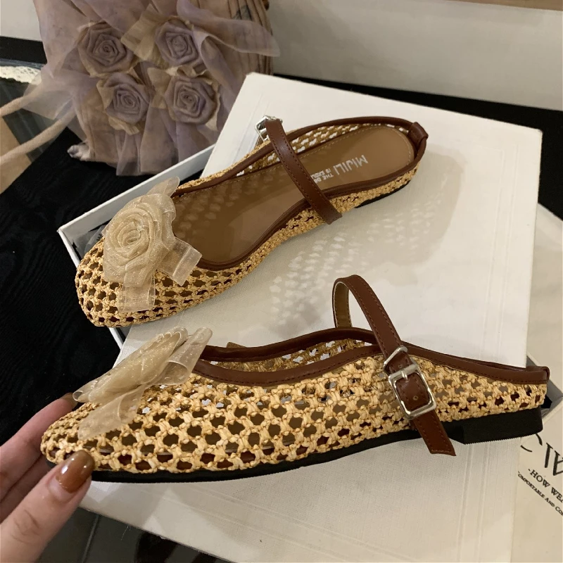 Тканые сетчатые шлепанцы, женские дизайнерские сандалии с цветочным узором, женские полые летние сандалии с пряжкой, новые дышащие элегантные брендовые женские шлепанцы
Тканые сетчатые шлепанцы, женские дизайнерские сандалии с цветочным узором, женские полые летние сандалии с пряжкой, новые дышащие элегантные брендовые женские шлепанцы