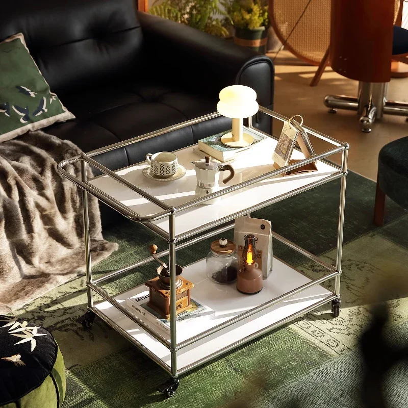 Movable Cart Stainless Steel Coffee Table Modular Locker Coffee Tables Desk Computer Desks Side Table Trolley Side Furniture 
Movable Cart Stainless Steel Coffee Table Modular Locker Coffee Tables Desk Computer Desks Side Table Trolley Side Furniture