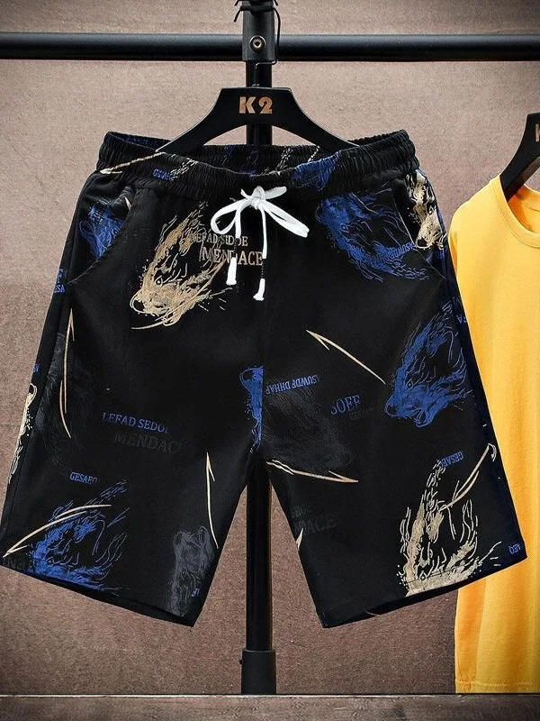 Men's Summer Ice Silk Shorts Loose Fit Five Inch Beach Casual Thin Quick Dry Polyester Fiber Youth Fashion Trendy Shorts
Men's Summer Ice Silk Shorts Loose Fit Five Inch Beach Casual Thin Quick Dry Polyester Fiber Youth Fashion Trendy Shorts
