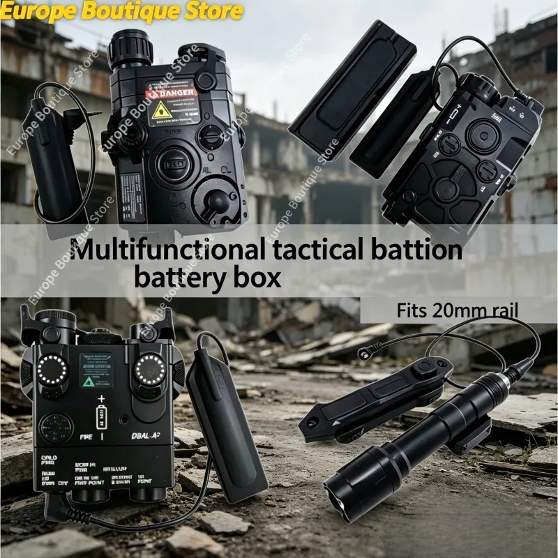Tactical Battery Case PEQ 15 DBAL A2 Style Green Laser Strobe Light With Pressure Switch For Airsoft Model Rail Accessories
Tactical Battery Case PEQ 15 DBAL A2 Style Green Laser Strobe Light With Pressure Switch For Airsoft Model Rail Accessories
