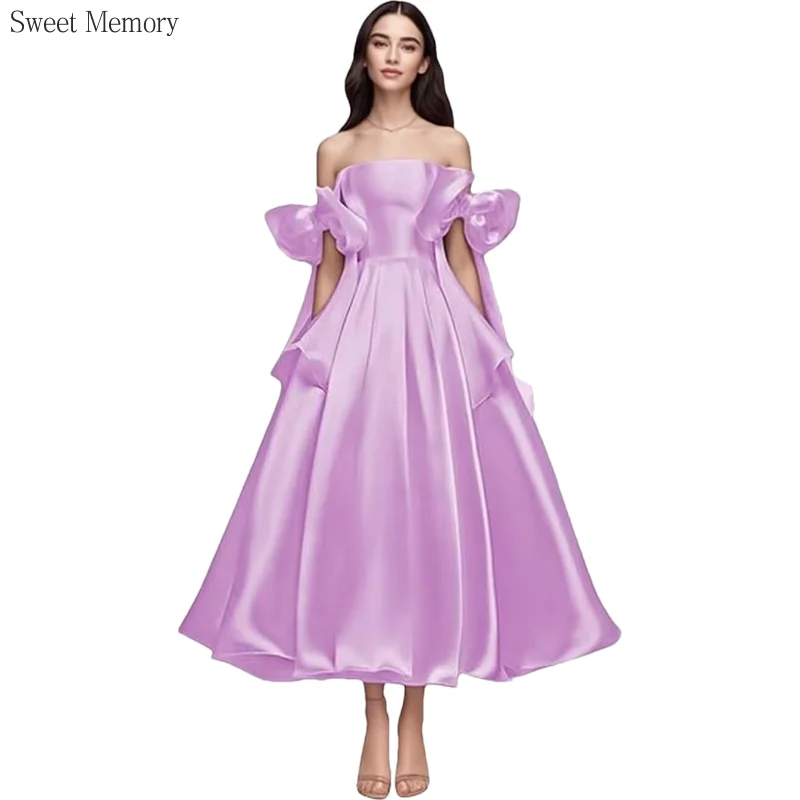 U52 Customized Tea-Length Evening Dresses Spaghetti Strap Satin Wedding Party Dress Prom Dress Bespoke Occasion Dresses
U52 Customized Tea-Length Evening Dresses Spaghetti Strap Satin Wedding Party Dress Prom Dress Bespoke Occasion Dresses