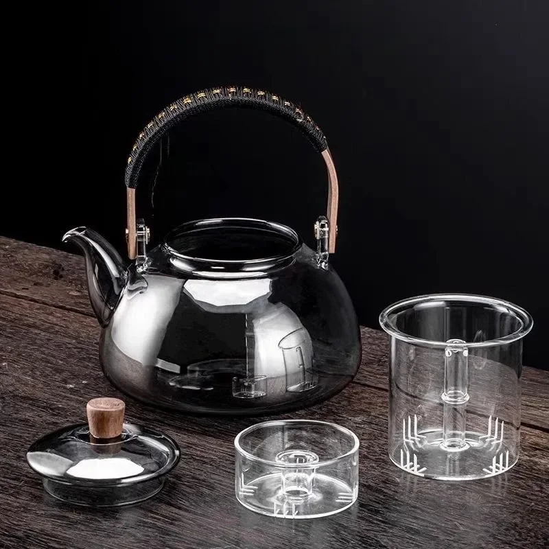 Steamable Teapot Household Glass Tea Maker High Temperature Resistant Steaming and Boiling Dual-purpose Teapot
Steamable Teapot Household Glass Tea Maker High Temperature Resistant Steaming and Boiling Dual-purpose Teapot