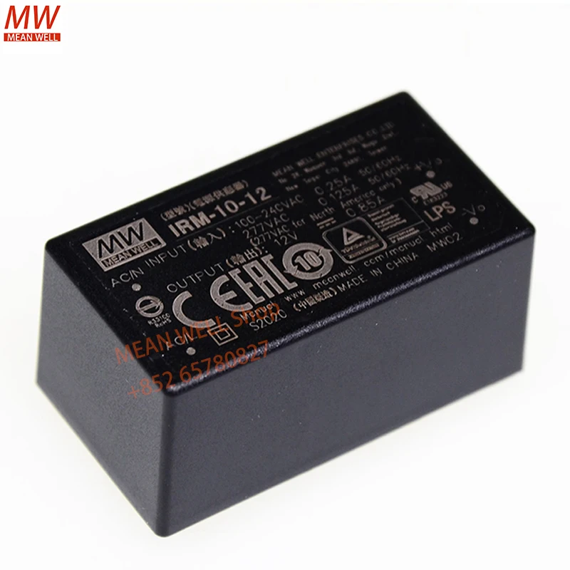 Original MEAN WELL 10W AC-DC PCB-Mount Green Power Module IRM-10-3.3 IRM-10-5 IRM-10-12 IRM-10-15 IRM-10-24
Original MEAN WELL 10W AC-DC PCB-Mount Green Power Module IRM-10-3.3 IRM-10-5 IRM-10-12 IRM-10-15 IRM-10-24