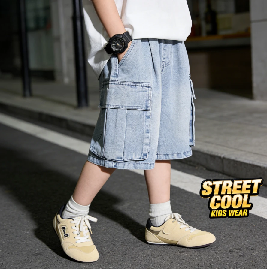 2026 1pc Boys Denim Shorts Summer Casual Five Point Pants Korean Style Versatile Cargo Pants For Daily Wear short pants for boys
2026 1pc Boys Denim Shorts Summer Casual Five Point Pants Korean Style Versatile Cargo Pants For Daily Wear short pants for boys