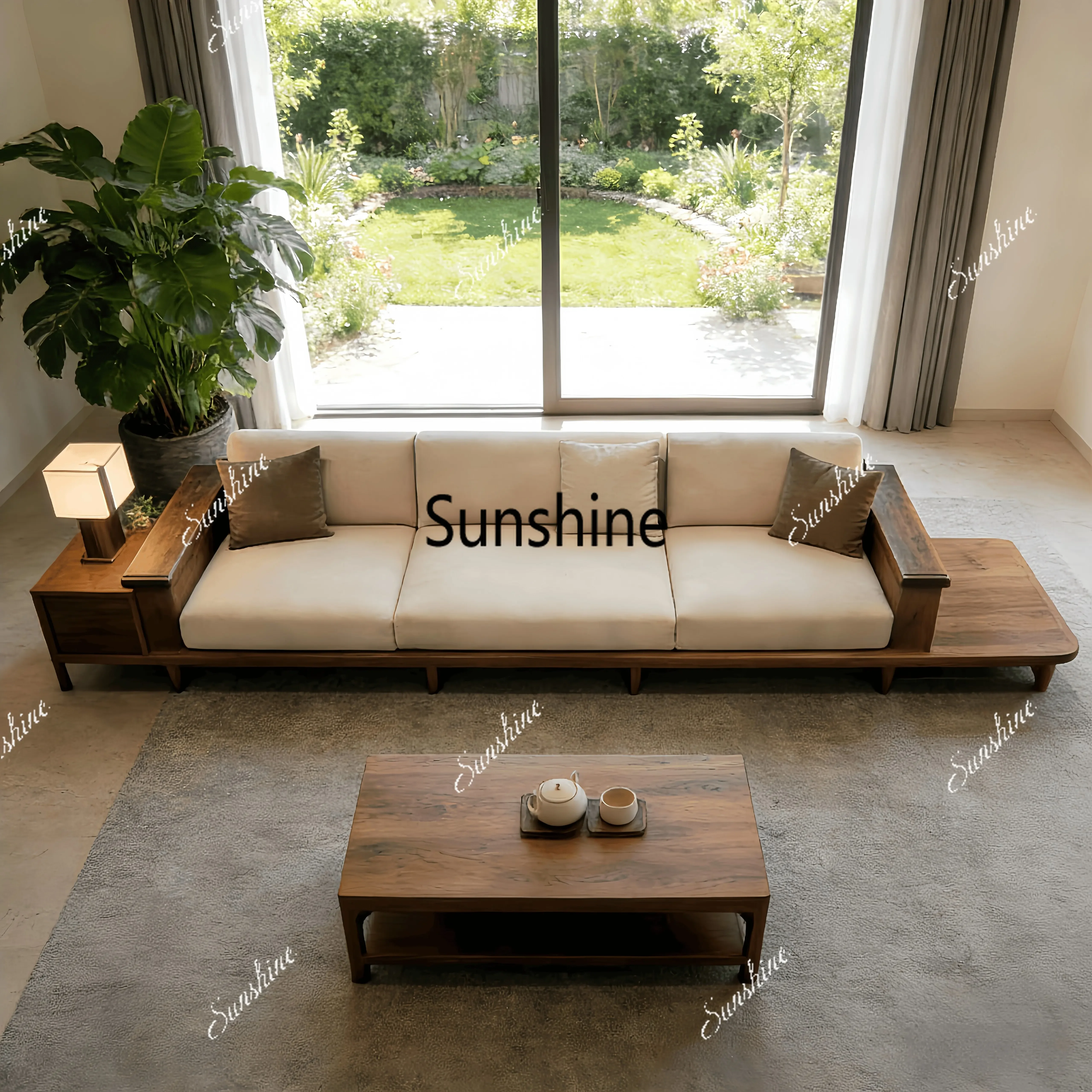 New Chinese style, solid wood living room sofa, high-end, simple three-person straight rowY
New Chinese style, solid wood living room sofa, high-end, simple three-person straight rowY