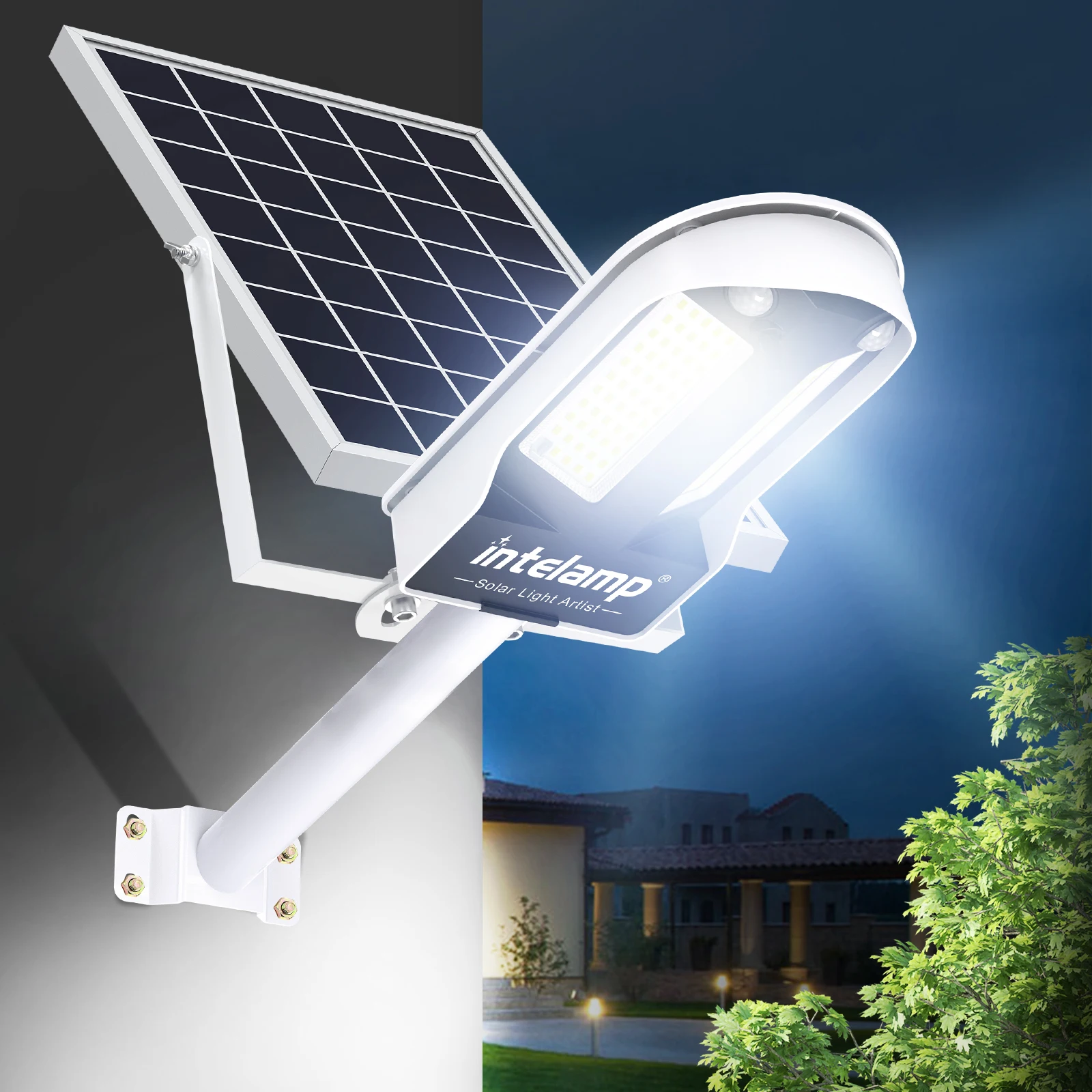 intelamp 12000mah Solar Security Lights Outdoor With Super Large Solar Panel Two Sensors For Garage Street Driveway Front Door
intelamp 12000mah Solar Security Lights Outdoor With Super Large Solar Panel Two Sensors For Garage Street Driveway Front Door