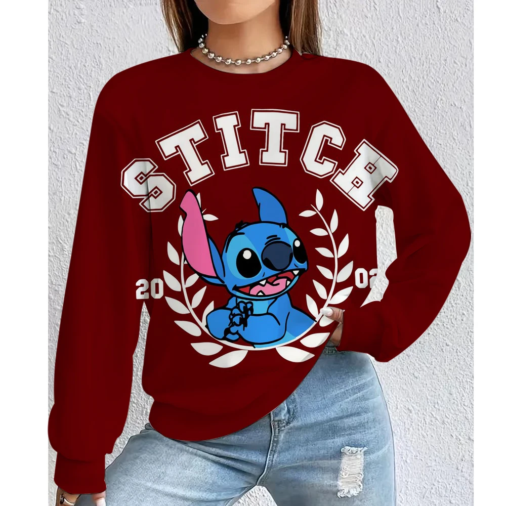 Свободный свитшот, повседневный женский пуловер с длинными рукавами Lilo & Stitch, удобный пуловер с круглым вырезом, свободная женская одежда
Свободный свитшот, повседневный женский пуловер с длинными рукавами Lilo & Stitch, удобный пуловер с круглым вырезом, свободная женская одежда