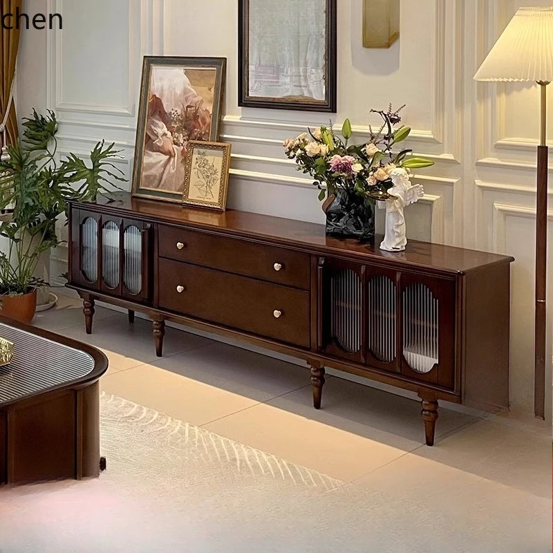 HTT TV cabinet storage storage integrated living room light luxury high sense retro locker
HTT TV cabinet storage storage integrated living room light luxury high sense retro locker