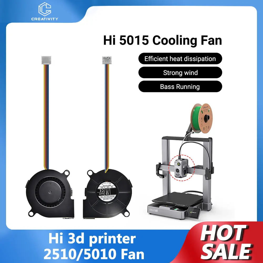 Hi Heat Break 2510 Axial Fan 24V 13000 L30 24V 5015 cooling fan L80 for Hi 3d Printer Accesoires
Hi Heat Break 2510 Axial Fan 24V 13000 L30 24V 5015 cooling fan L80 for Hi 3d Printer Accesoires