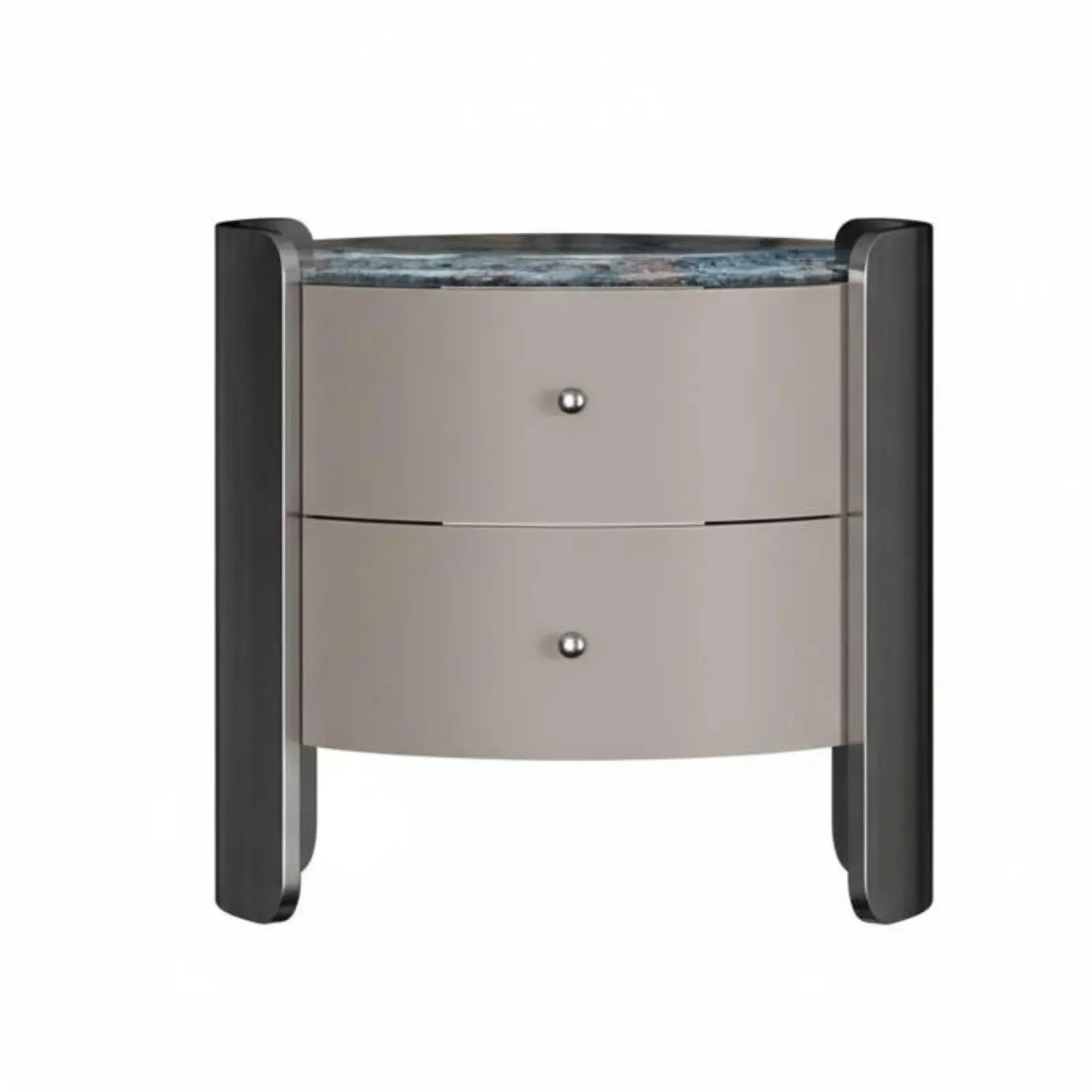 Rounded Two-Drawer End Table Light Luxury look Nightstand Space-Saving Modern Design for Apartment Dwellers, Bedside, Dorm Room
Rounded Two-Drawer End Table Light Luxury look Nightstand Space-Saving Modern Design for Apartment Dwellers, Bedside, Dorm Room