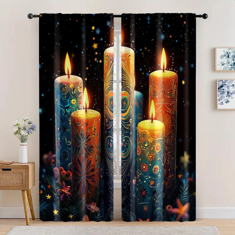 2pc, Curtains Bright candles and stars Versatile Polyester,Without Electricity Family Party for College dormitory decoration
2pc, Curtains Bright candles and stars Versatile Polyester,Without Electricity Family Party for College dormitory decoration