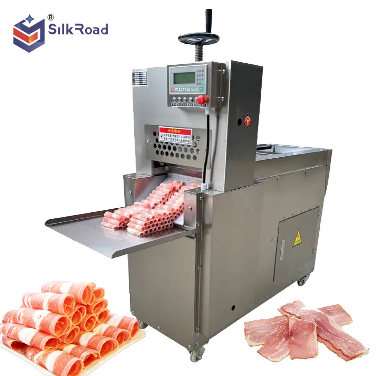 Frozen Beef Roll Slices Cutting Machine Chilled Mutton Slices Chopping Mechanism/Freezing Meat Roll Pieces Cutter Meat Slicer
Frozen Beef Roll Slices Cutting Machine Chilled Mutton Slices Chopping Mechanism/Freezing Meat Roll Pieces Cutter Meat Slicer