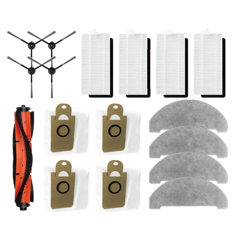 ABWR-Main Sided Brush HEPA Filter Mop Pad Dust Bags For IMOU RV1 Pro Robot Vacuum Replacement Accessories ,17PCS
ABWR-Main Sided Brush HEPA Filter Mop Pad Dust Bags For IMOU RV1 Pro Robot Vacuum Replacement Accessories ,17PCS