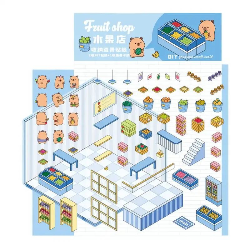 DIY 3D Sticker Cartoon Capybara Animal Pocket Cabin Scene Stacking and Pasting Festival Birthday Gift for Kid Child Student
DIY 3D Sticker Cartoon Capybara Animal Pocket Cabin Scene Stacking and Pasting Festival Birthday Gift for Kid Child Student