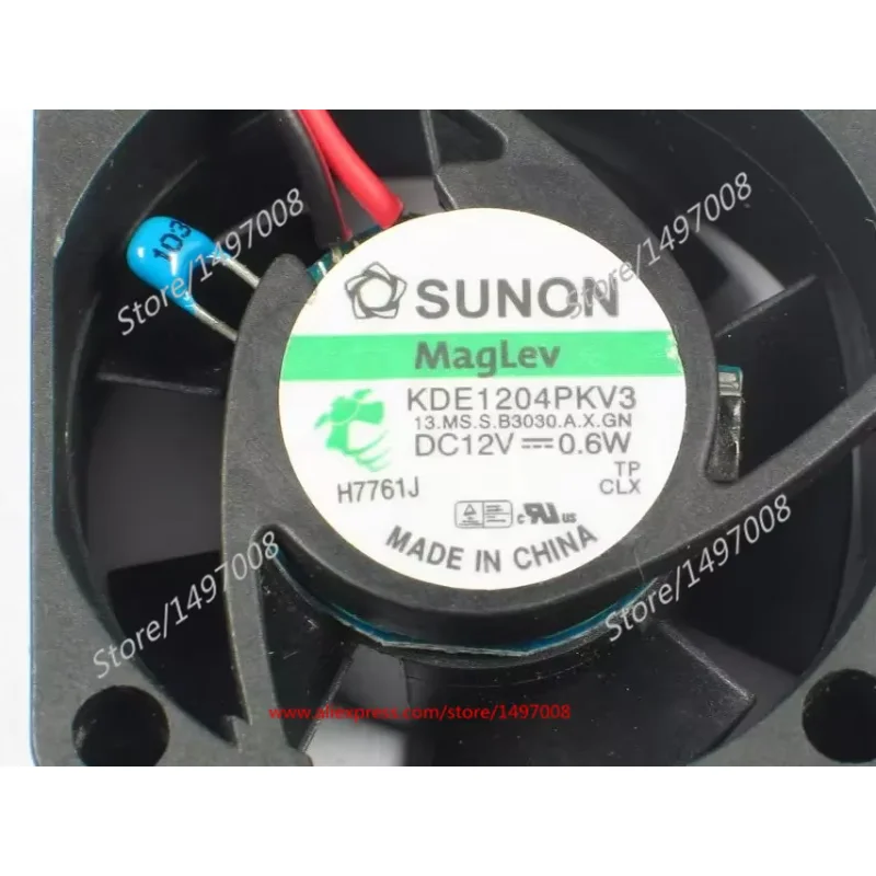 SUNON KDE1204PKV3 13.MS.S.B3030.A.X.GN DC 12V 0.6W 40x40x20mm Server Cooling Fan
SUNON KDE1204PKV3 13.MS.S.B3030.A.X.GN DC 12V 0.6W 40x40x20mm Server Cooling Fan