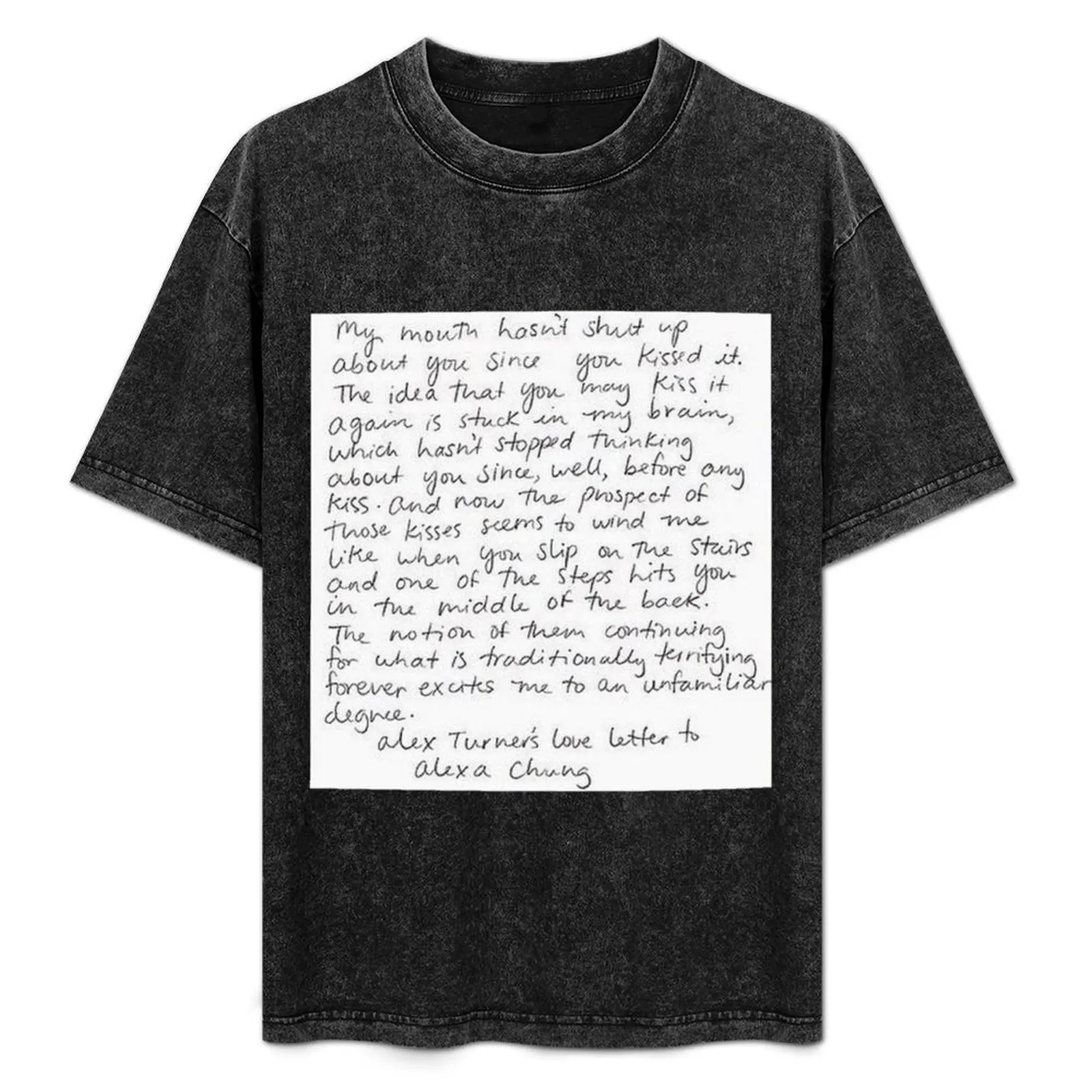 Alex Turner_s love letter to Alexa Chung T-Shirt Quick Dry Sports Short Sleeve Tee
Alex Turner_s love letter to Alexa Chung T-Shirt Quick Dry Sports Short Sleeve Tee
