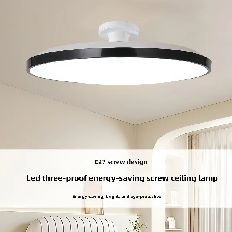 E27 Screw Shaped Ceiling Lights Enhanced Brightness Flying Saucer Ceiling Lamps with Three Color Dimming for Bedrooms Fixtures
E27 Screw Shaped Ceiling Lights Enhanced Brightness Flying Saucer Ceiling Lamps with Three Color Dimming for Bedrooms Fixtures
