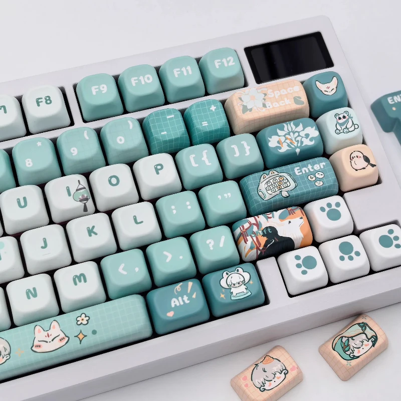Колпачки для клавиш «Свет и ночь» на заказ PBT Сариэль FOA Profile Keycap Милый зеленый мультфильм аниме Point Key Cap для игровой клавиатуры подарки
Колпачки для клавиш «Свет и ночь» на заказ PBT Сариэль FOA Profile Keycap Милый зеленый мультфильм аниме Point Key Cap для игровой клавиатуры подарки