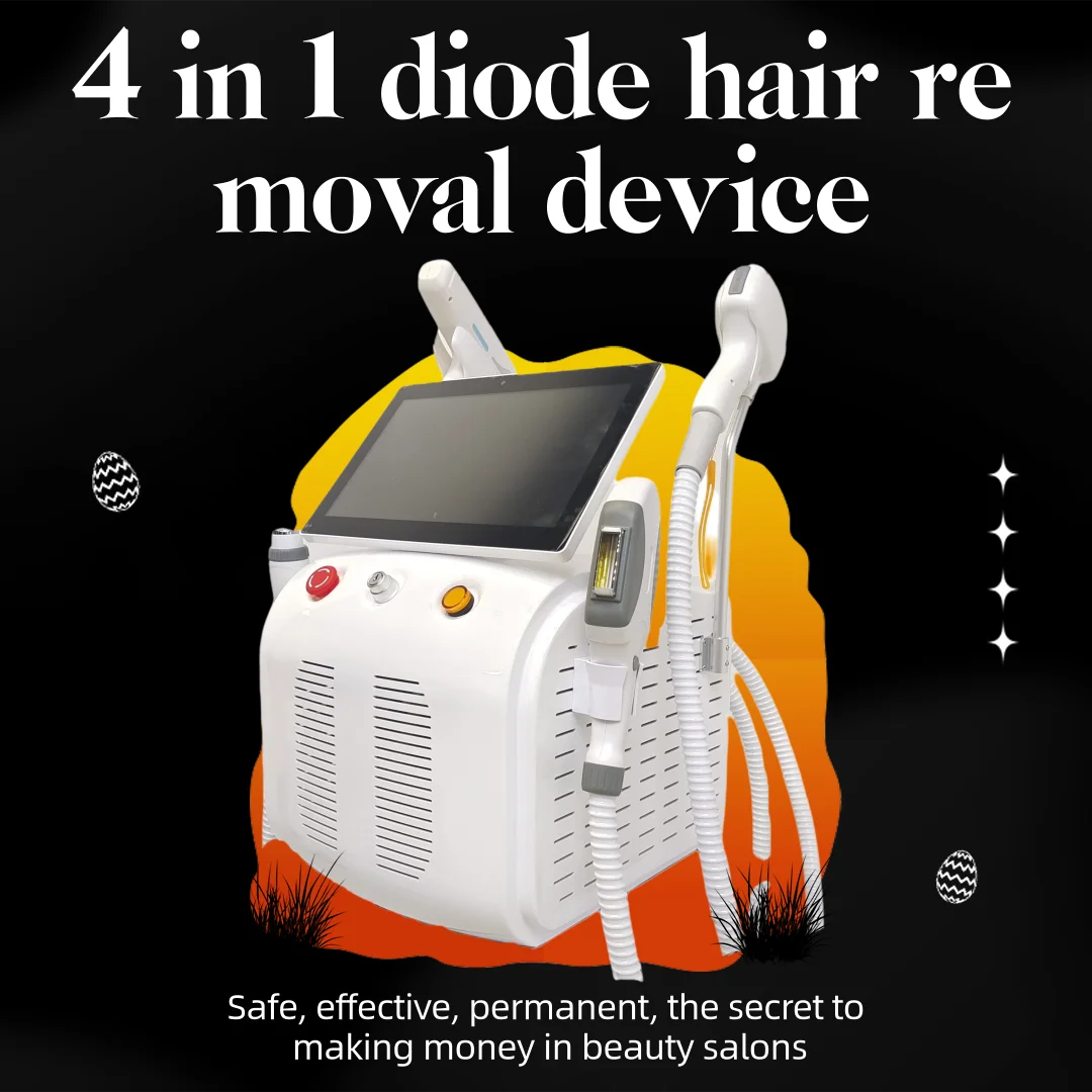 4 Wavelength 4in1 RF IPL OPT 4000w diode laser hair removal machine professional permanent ice titanium new equipment 2025
4 Wavelength 4in1 RF IPL OPT 4000w diode laser hair removal machine professional permanent ice titanium new equipment 2025