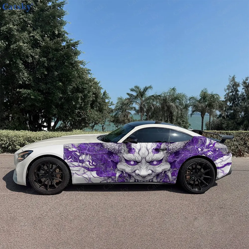 2pcs Purple Flame Demon Silhouette Car Side Wraps, Self-Adhesive PVC Waterproof & Scratch-Resistant Stickers, Car Accessory Gift
2pcs Purple Flame Demon Silhouette Car Side Wraps, Self-Adhesive PVC Waterproof & Scratch-Resistant Stickers, Car Accessory Gift