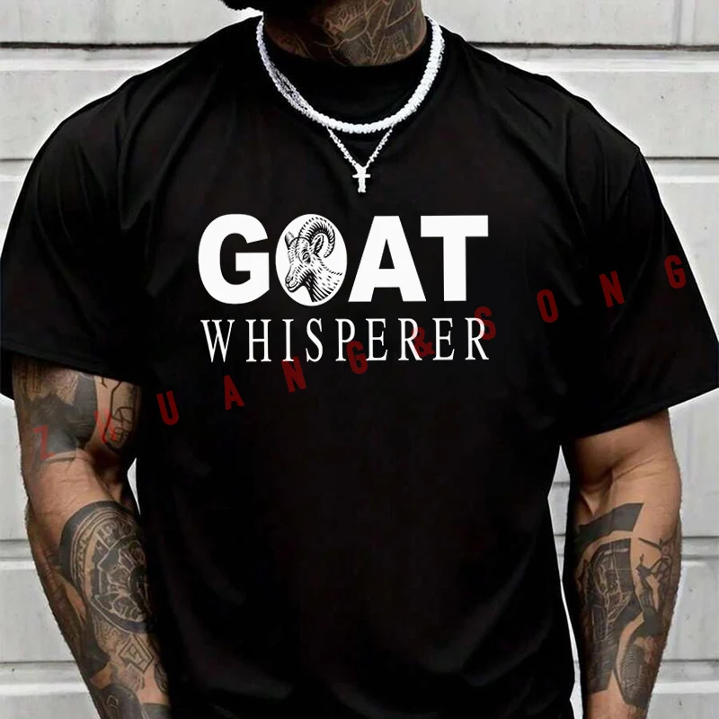 Goat Whisperer Print T-Shirt Men Hip Hop Streetwear Unisex Casual Fashionable Short Sleeve Tops
Goat Whisperer Print T-Shirt Men Hip Hop Streetwear Unisex Casual Fashionable Short Sleeve Tops
