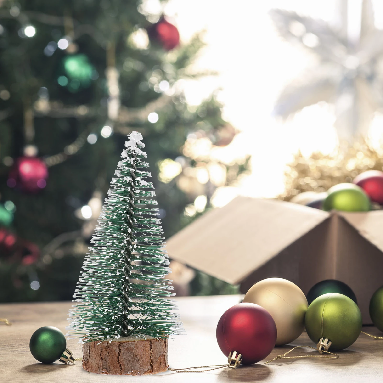 12Pcs 10cm Mini Christmas Tree Snow Effect Tabletop Decorations Wood Base Holiday Ornaments
12Pcs 10cm Mini Christmas Tree Snow Effect Tabletop Decorations Wood Base Holiday Ornaments