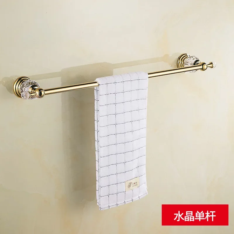 60cm Bathroom Single Towel Bar Towel Rack Towel Holder Solid stainless steel Golden Crystal Decoration Bathroom Accessories
60cm Bathroom Single Towel Bar Towel Rack Towel Holder Solid stainless steel Golden Crystal Decoration Bathroom Accessories