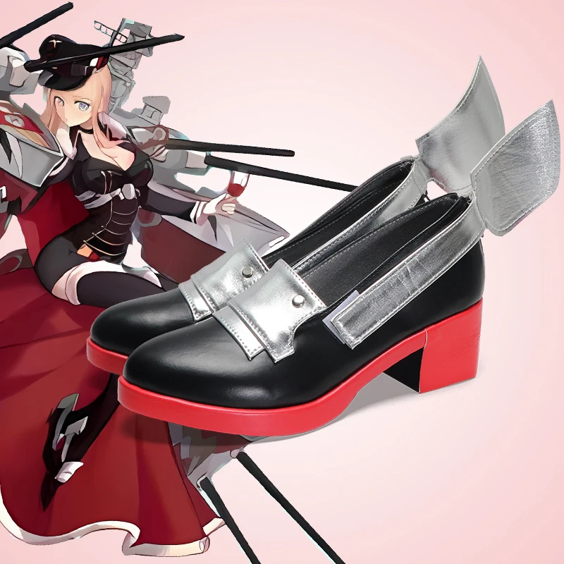 Anime Graf Zeppelin Azur Lane Cosplay Shoes Halloween Bismarck Shoes 
Anime Graf Zeppelin Azur Lane Cosplay Shoes Halloween Bismarck Shoes