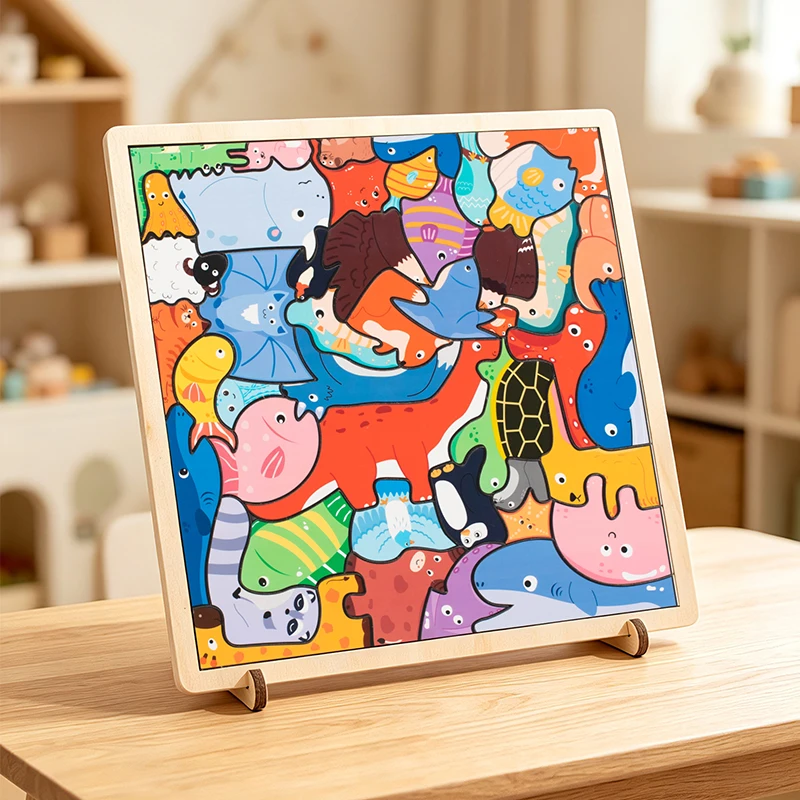 Wooden 3D Matching Puzzle with Cartoon Animals, Kids Early Educational Toy, Perfect Birthday & Holiday Gift
Wooden 3D Matching Puzzle with Cartoon Animals, Kids Early Educational Toy, Perfect Birthday & Holiday Gift