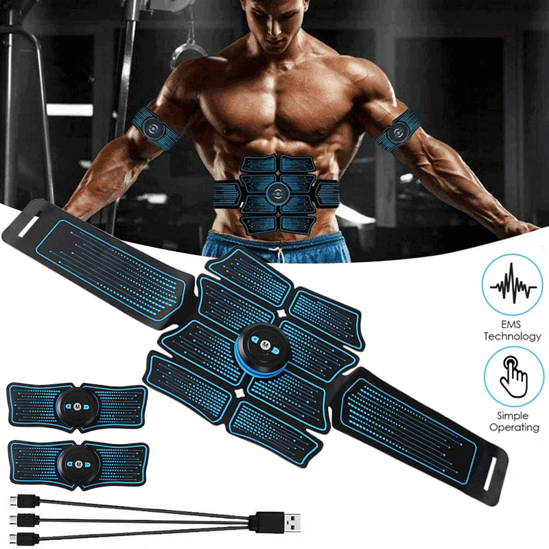 EMS Muscle Stimulator Abs Trainer Abdominal Muscle Toner Electronic Toning Belts Fitness Massage Slimming Device USB Recharge
EMS Muscle Stimulator Abs Trainer Abdominal Muscle Toner Electronic Toning Belts Fitness Massage Slimming Device USB Recharge