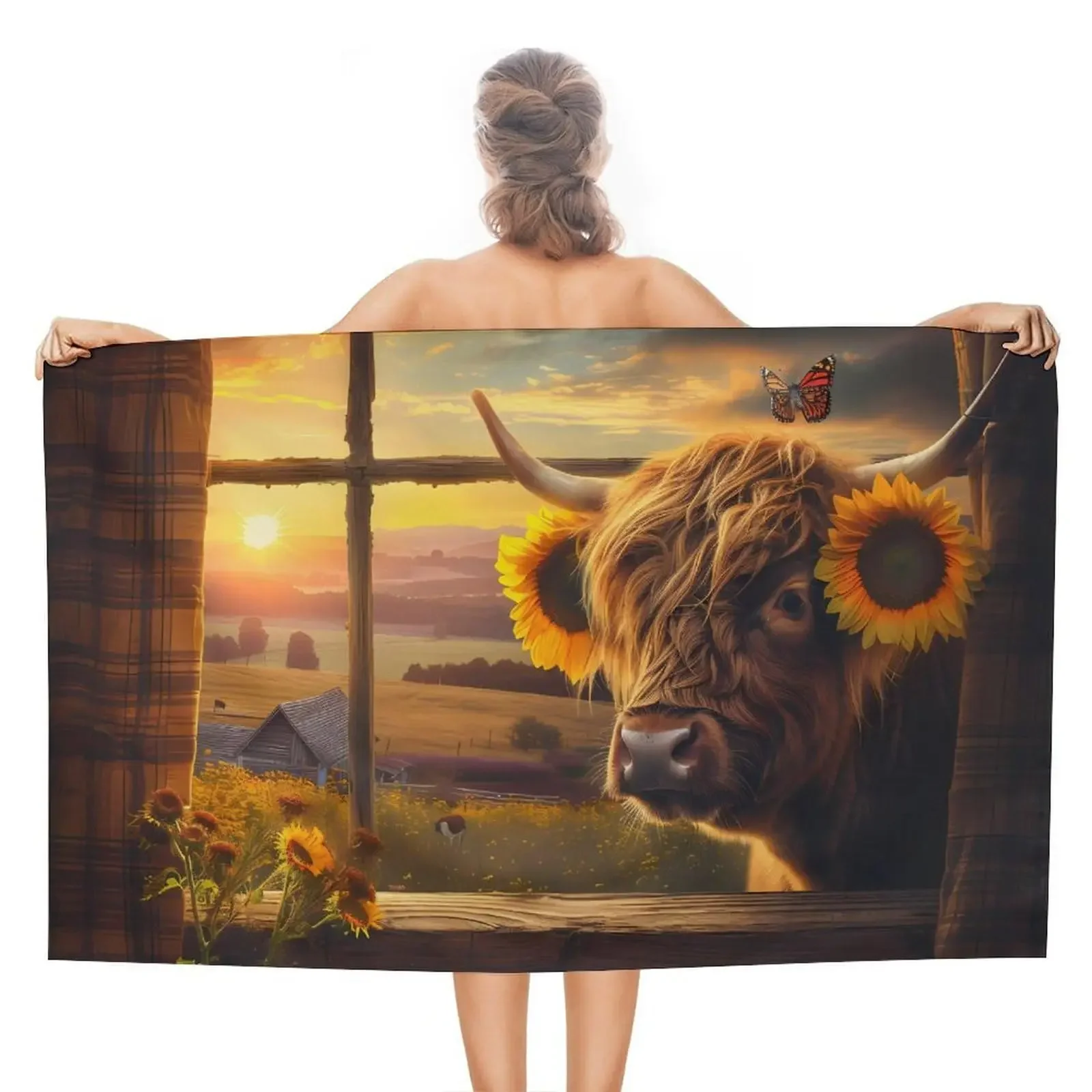 Highland Cow Beach Towels Oversized Bath Towel Lightweight Quick Dry Sand Free Travel Sports Portable Swimming Yoga Towel
Highland Cow Beach Towels Oversized Bath Towel Lightweight Quick Dry Sand Free Travel Sports Portable Swimming Yoga Towel