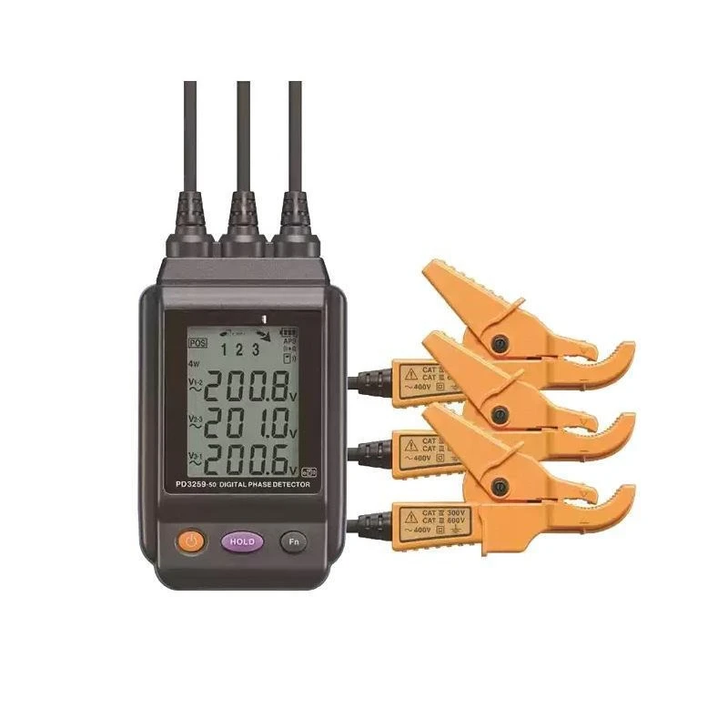 With Bluetooth non-contact phase sequence table PD3259-50 battery display digital screen display
With Bluetooth non-contact phase sequence table PD3259-50 battery display digital screen display